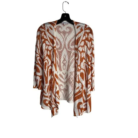 Chico's Summer Romance Abstract Cardigan Size 0/S NWT - Picture 1 of 8